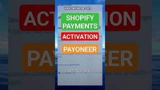 Shopify payments using Payoneer | Proof | shopifypayments payoneercheckout shopify taniverse