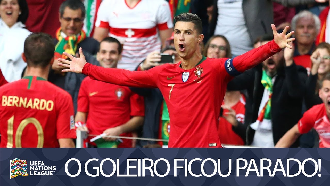 CRISTIANO RONALDO FAZ BELO GOL DE FALTA NA NATIONS LEAGUE – PORTUGAL X SUÍÇA