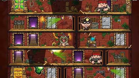 BOB THE ROBBER 5 - THE TEMPLE ADVENTURE LEVEL 10 GAME WALKTHROUGH