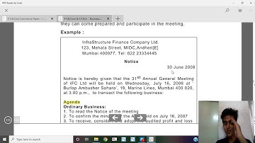 HOW TO PREPARE NOTICE,AGENDA,RESOLUTION|Business communication| FYBCOM|SYBA| FYJC| SP| CAFoundation|