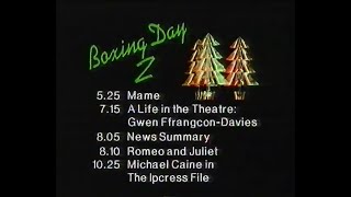 BBC2 Christmas Day Closedown (25th December 1983)