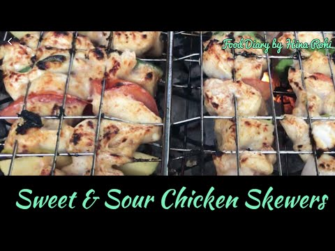 Video: Chicken Skewers With Cherry Tomatoes And Pineapple