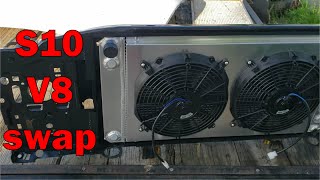How to Swap a SBC V8 into a Chevy S10: Part 3   FITTING THE RADIATOR INSIDE THE CORE SUPPORT