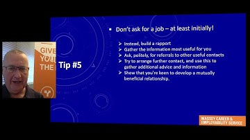 Ten Tips in Under Four Minutes - Face-to-Face Networking.