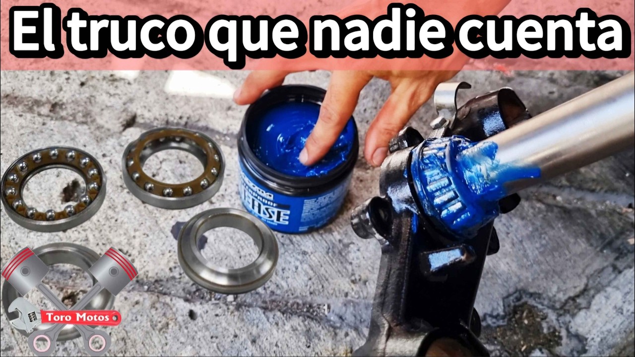 ✅ Como cambiar las CUNAS de Dirección de una moto Fácil y seguro