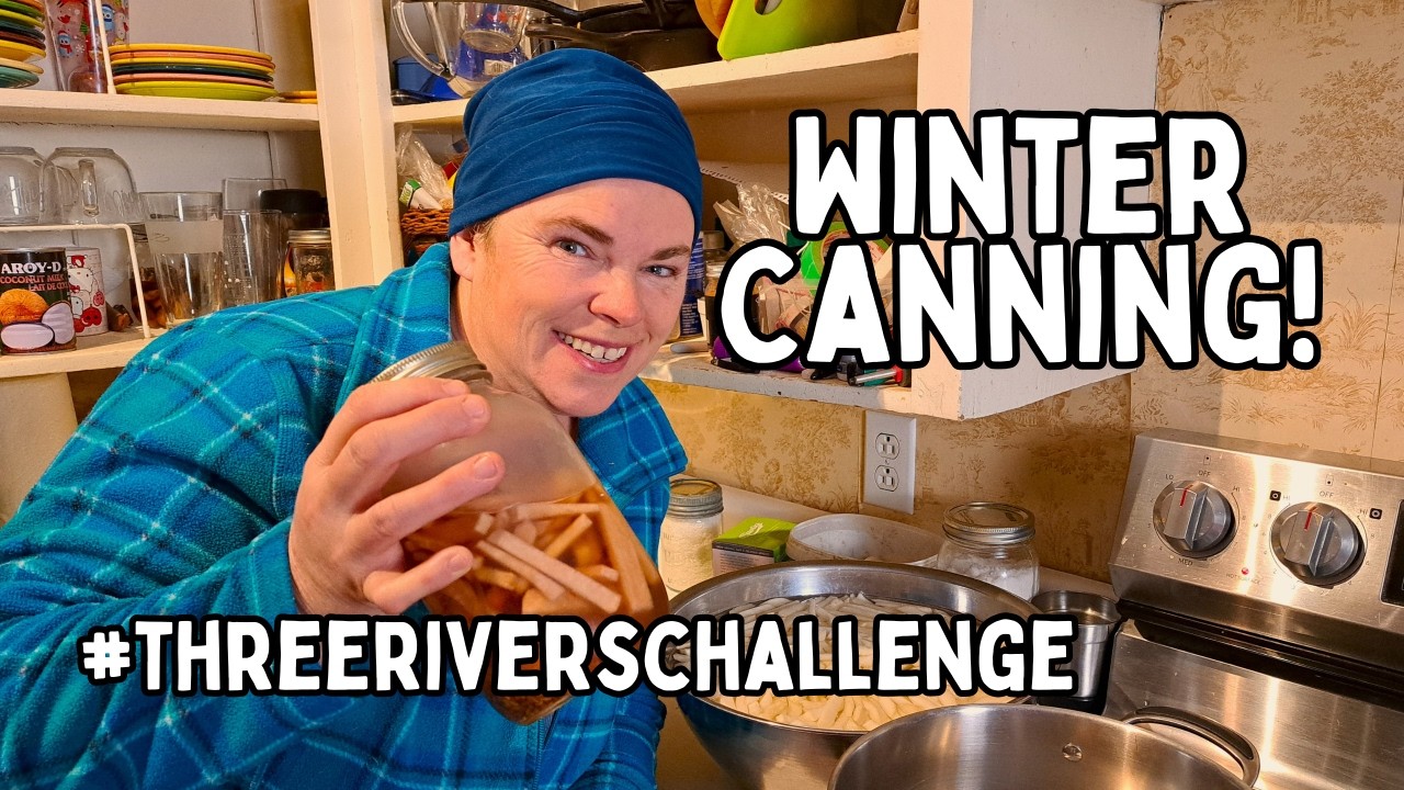 CANNING TO CLEAN THE FREEZER! Winter Food Preservation (Freezer Challenge)