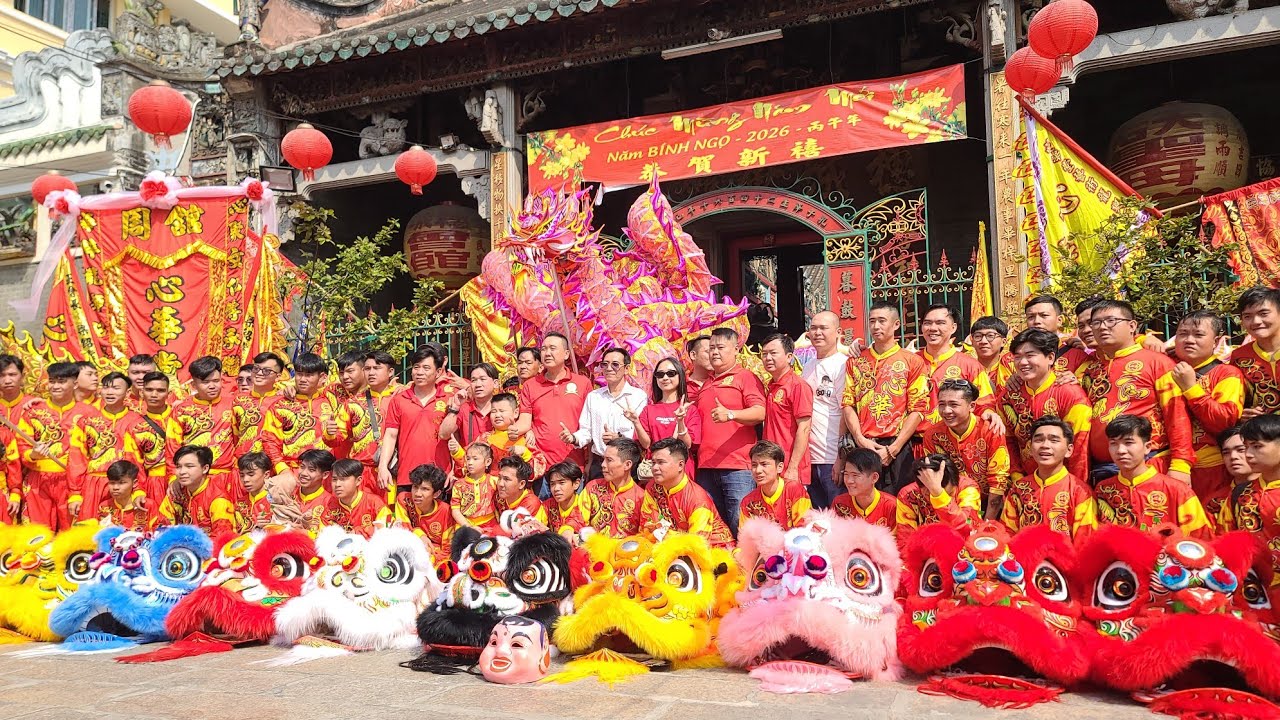 Kỷ Niệm 35 năm thành lập - Đoàn LSR Tâm Hoa Đường làm lễ KQĐN tại Chùa Bà Và chùa Ông - Múa Lân 2026