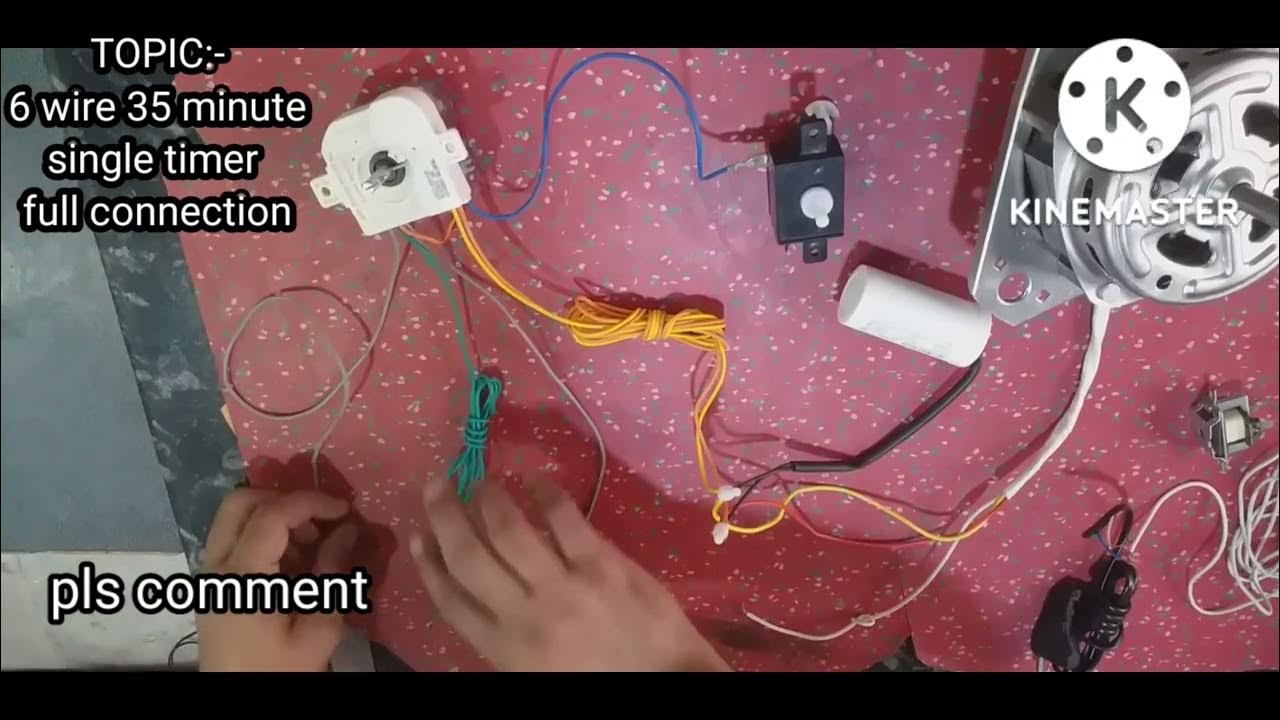 washing machine timer connection6 wire washing machine timer
