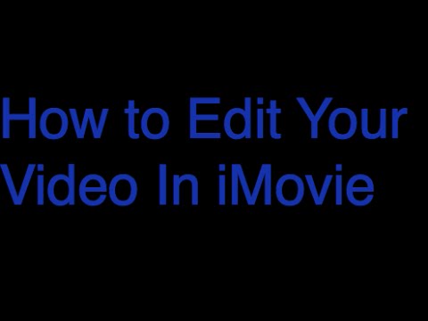 imovie 10.0.4 caturing comtrols youtube