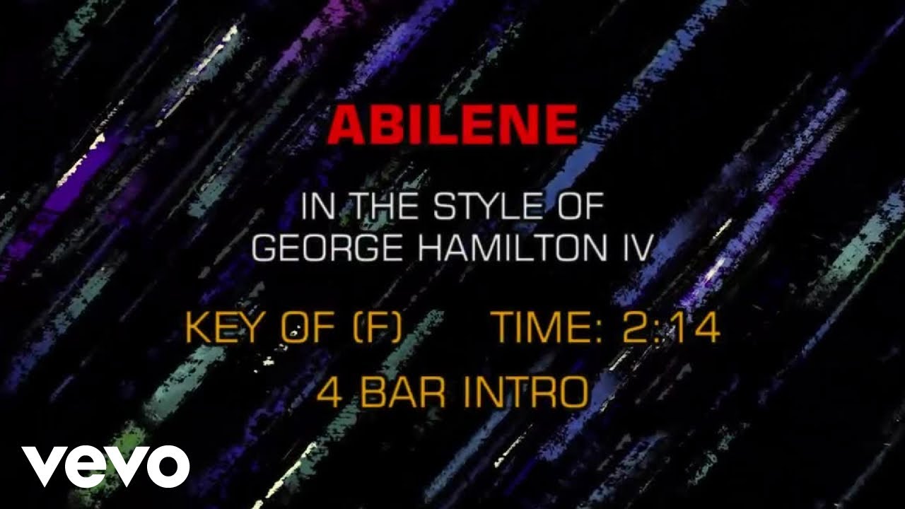 Hamilton IV Abilene (Karaoke) YouTube Music