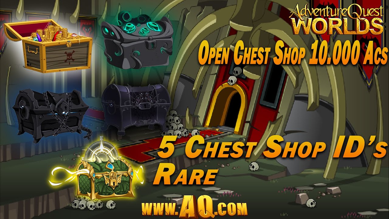 Aqw *5 Rare Chest Shop ID's* 10.000 Acs AQWorlds 2021 YouTube