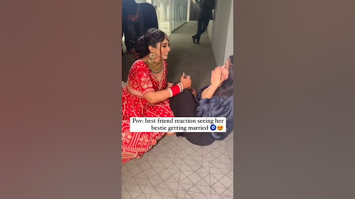 Best friend reaction seeing her bestie getting married😍😃#youtubeshorts #shortvideo #bridal