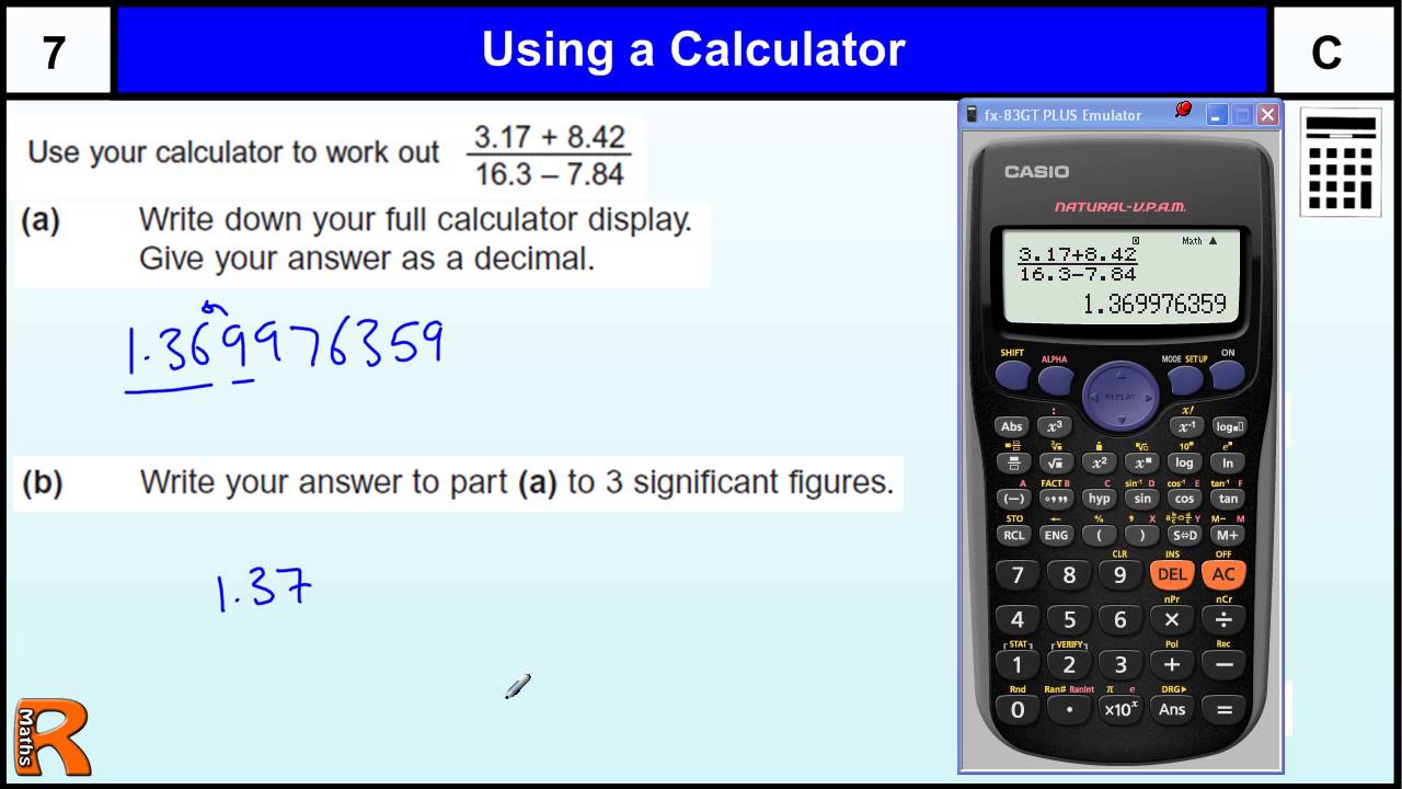 Using a Calculator and Significant figures GCSE Maths revision Exam practice help - YouTube