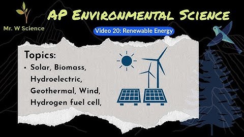 Video 20: Renewable Energy (APES Unit 6 - Energy Resources and Consumption)