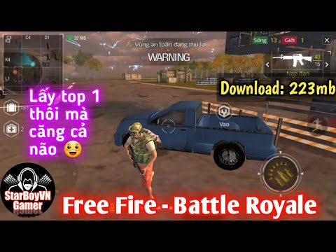 [Free Fire - Battle Royale] Gameplay lấy top 1 mà muốn rơi cả tym ...