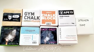 Soft & buttery BSN gym chalk blocks., By Snow Fairy ASMR