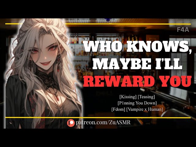 Vampire Barista Claims You As Her Forever Drink of Choice |F4A| Fdom| Kissing| Pins You Down| ASMR