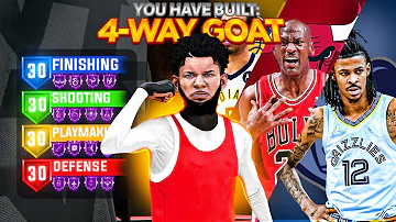 94 DUNK + 92 3PT “4-WAY GOAT” BUILD is the BEST POINT GUARD BUILD in NBA 2K24! UNSTOPPABLE 6'6 GUARD