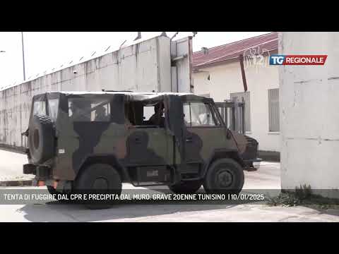 TENTA DI FUGGIRE DAL CPR E PRECIPITA DAL MURO: GRAVE 20ENNE TUNISINO  | 10/01/2025