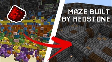 I made a Random Maze Generator with Only Redstone!