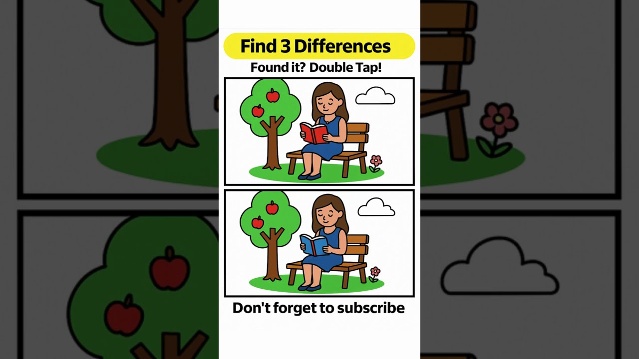 Only 1 Can Find All 3 Differences 