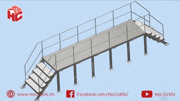 [hoccokhi] Hướng dẫn vẽ khung dầm cầu thang trên Inventor frame tutorials