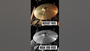Budget vs High End! 🥁 #ridecymbal #drums #music #comparison