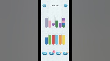 water sort puzzle level 160 #shorts