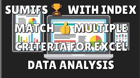 Sumifs🏆 with Index Match 👍Multiple Criteria for Excel Data Analysis