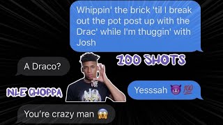 NLE CHOPPA "100 SHOTS" LYRIC PRANK ON UNCLE *HE DID THIS...*😱