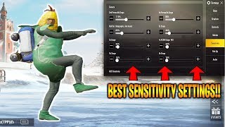 PUBG MOBILE BEST SENSITIVITY SETTINGS FOR BEGINNERS! | IMPROVE YOUR AIM!!