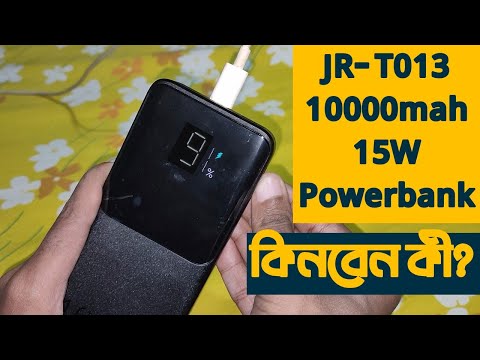 JR-T013 10000mah 15W PowerBank | 15W Star series Type-C Micro-B Mobile Power Supply | 7Days Backup