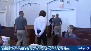 Judge Michael Cicconetti Gives Creative Sentence To Man Who Spray Painted Caboose