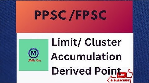 PPSC|Lec#02|Topological Spaces|Limit/Accumulation/Cluster/Derive Point|Iqra Khan|