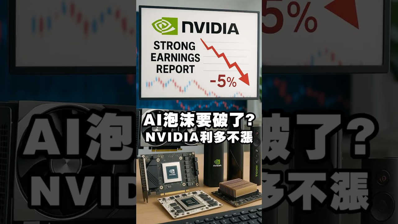 AI泡沫要破了?NVIDIA利多不漲 #科技股 #英偉達 #輝達 #財報 #台積電 縮圖