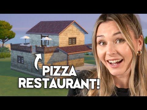 Ich eröffne ein RICHTIGES Pizza Restaurant in Die Sims 4! | simfinity