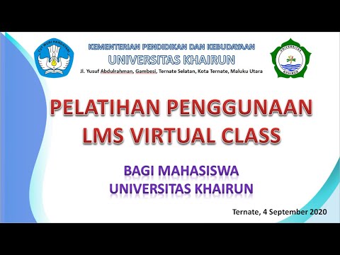 Pelatihan Penggunaan LMS Virtual Class Bagi Mahasiswa Universitas Khairun