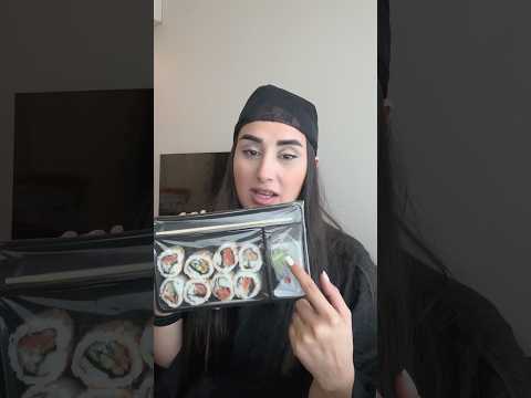 ت ست سوشی سوپرمارکتی ولاگ غذا تست