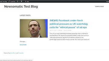 Newsomatic plugin - details about it