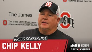 Chip Kelly talks about his decision to join Ohio State, what he's seen from the offense
