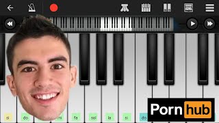 PORNHUB INTRO - ON GARAGEBAND PIANO