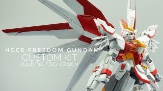 Custom Build Gunpla - I build HG Freedom using Custom Kit From Build Fighters