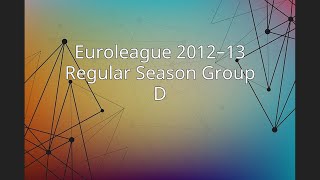 Euroleague 2012–13 Regular Season Group D