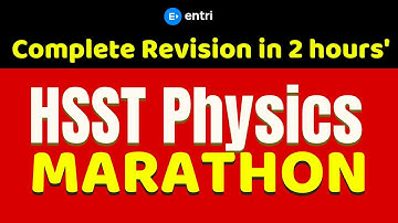 HSST Physics Marathon Revision with 100 MCQs 🔴 Santhosh Sir വരുന്നു 🔴 Entri Teaching Exams