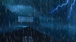 Fall into Sleep in Under 3 Minutes with Heavy Rain \& Thunder on Tin Roof of Farmhouse at Night
