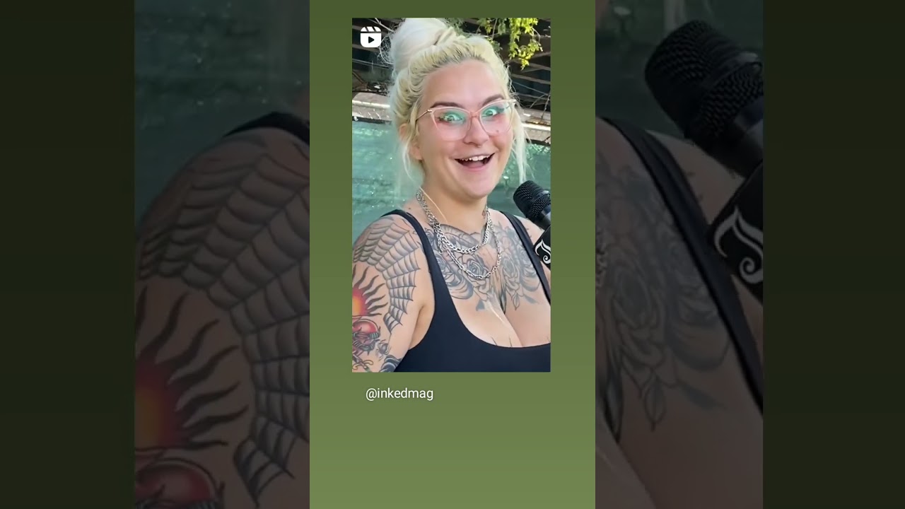 She has 100.5 😳 of tattooing hours interview by @inkedmag 