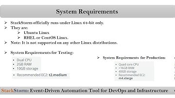 DevOps | Video-3 |  System Requirements to Install StackStorm | Event-Driven Automation