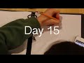 Learning to Write with my Left Hand (20 DAY TIME LAPSE)