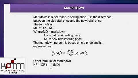 Markup and Markdown