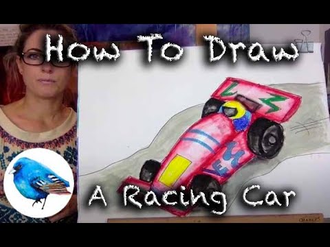 Learn how to draw A RACING CAR: STEP BY STEP GUIDE! (Age 5 +) - YouTube